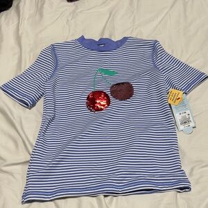 Cat & Jack Blue Short Sleeve Rashguard Medium NWT